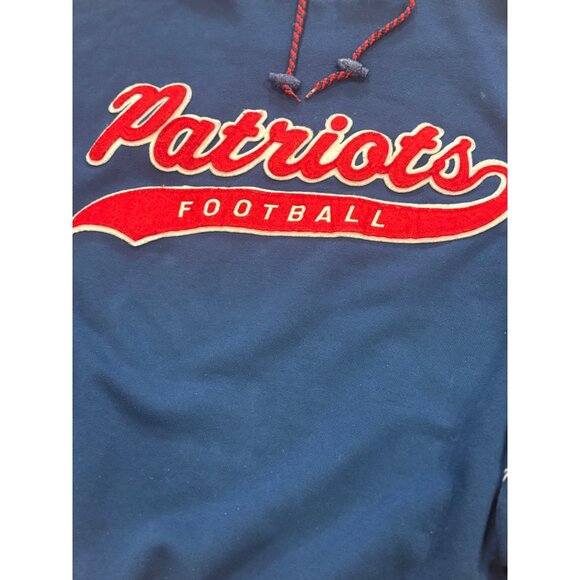 Vintage Starter New England Patriots NFL Tail Sweep Script Hoodie Sweatshirt L - Picture 5 of 7